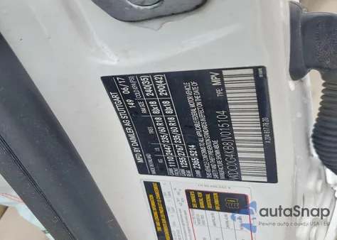 2018 Mercedes-Benz Glc 300 4Matic z USA, uszkodzony, nr VIN WDC0G4KB8JV015104